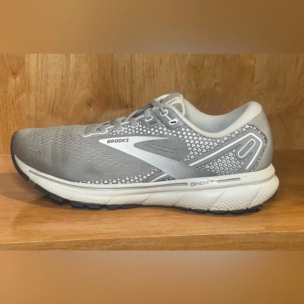 Brooks Ghost 14 Womens Size 9 Running Walking Shoes Sneakers Gray/Silver - Picture 4 of 10